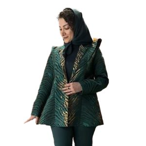 الگوی بالاتنه زنانه همراه با دو نوع یقه انگلیسی و بلیزر