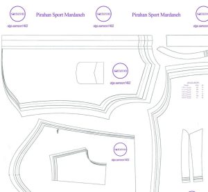 الگوی پیراهن اسپرت مردانه در شش سایز